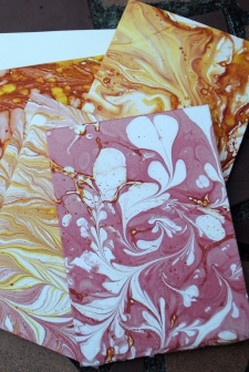 Marbled Note Cards/Amber / Main Image